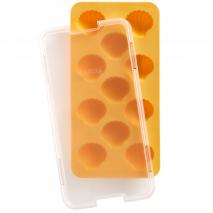 Molde cubitos con tapa  x11 Concha amarilla