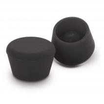Set 2 tapones vino silicona negro