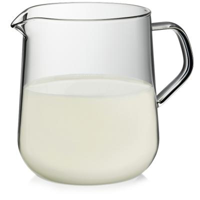 Lechera jarra con asa 700 ml cristal