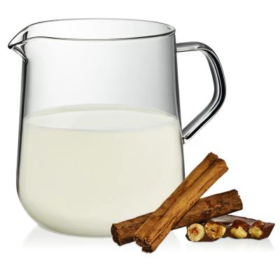Lechera jarra con asa 700 ml cristal