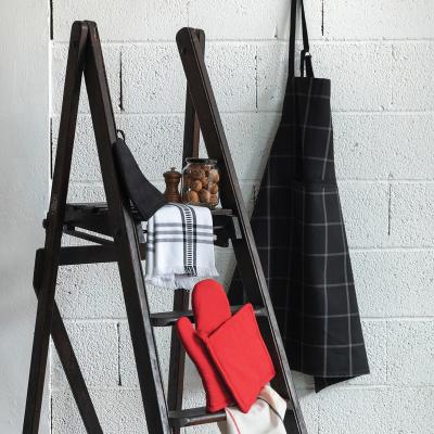 Delantal algod�n reciclado Doha negro