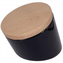 Salero de cocina tapa basculante madera
