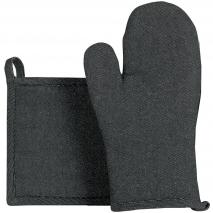 Set de 2 guante y protector cocina algod�n Davis