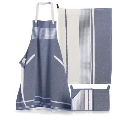 Delantal 100% algod�n Ares azul