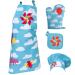 Set delantal cocina infantil 100% algodn Nubes