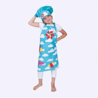 Set delantal cocina infantil 100% algod�n Nubes