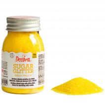 Decoración azúcar brillante 100 g amarillo