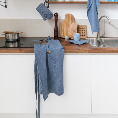 Delantal 100% algodn Myrna azul