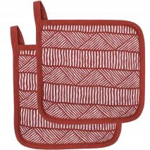 Juego 2 protectores de cocina 100% alg Geo Tipi