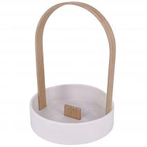 Bandeja soporte aceitera doble Corea mrmol haya