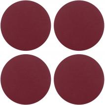 Set 4 posavasos Togo 10x10 cm rojos