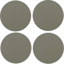 Set 4 posavasos Togo 10x10 cm taupe