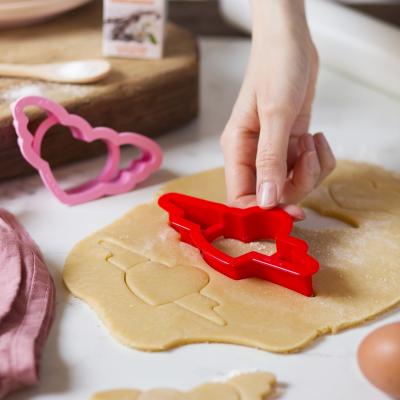 Set 2 cortadores galletas pl�stico Love