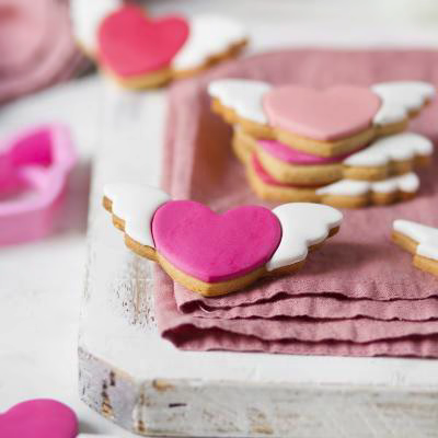 Set 2 cortadores galletas pl�stico Love