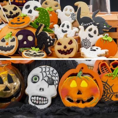 Set 2 cortadores galletas pl�stico Calabaza Cr�neo