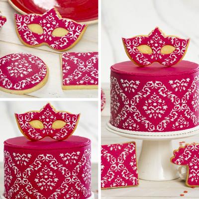 Set 2 cortadores galletas pl�stico M�scaras