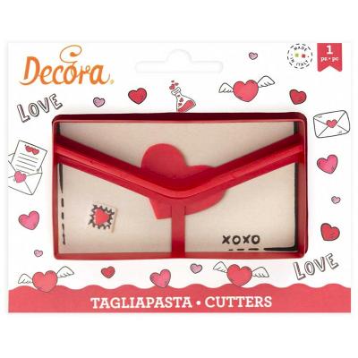 Cortador galletas pl�stico Carta dulces mensajes