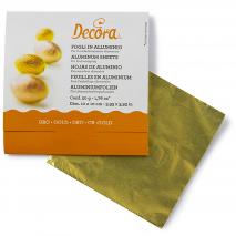 Set 150 papeles metlicos envoltorio 10x10 oro