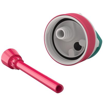 Botella de agua con pajita Lagoon 400 ml Flamenco