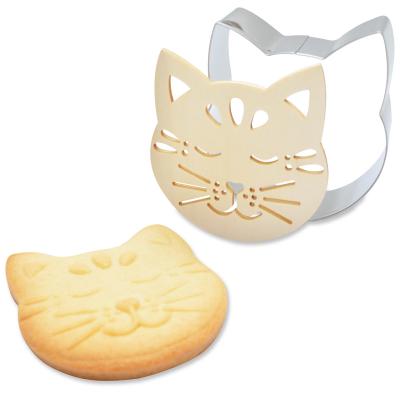 Cortador galletas y stencil Gato
