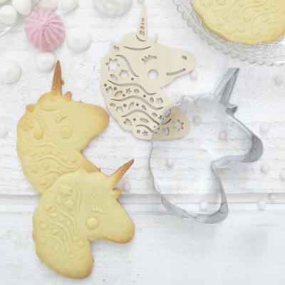 Cortador galletas y stencil Unicornio