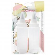 Juego 2 biberones con boquillas