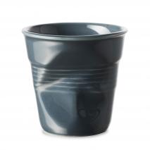 Tassa espresso arrugada Revol 80 ml Graphite