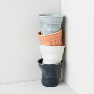 Taza espresso arrugada Revol 80 ml blue Mistral