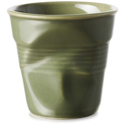 Taza capuccino arrugada 180 ml vert Garrigue