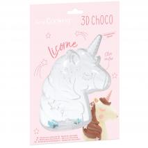 Motllo per xocolata 3D Unicorn