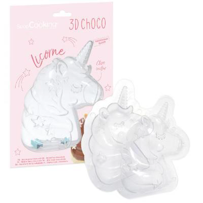 Molde para chocolate 3D Unicornio