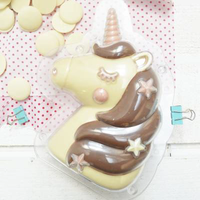 Molde para chocolate 3D Unicornio