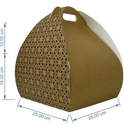 Caja para Monas pascua Kraft 25x25x28 cm