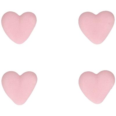 Set 8 decoraciones de azcar Corazones rosas