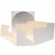 Caixa per pastissos i base 3 mm 25x25x15 cm