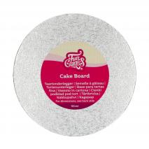 Base para pasteles redonda plata