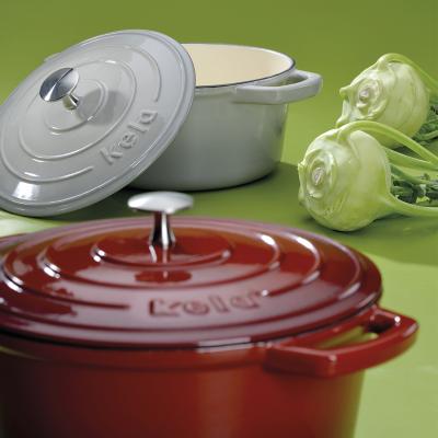 Cazuela hierro fundido esmaltada con tapa