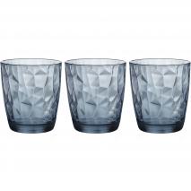3 vasos cristal agua Diamond