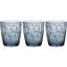 3 vasos cristal agua Diamond