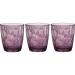 3 vasos cristal agua Diamond