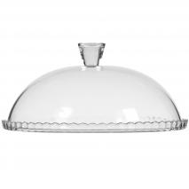 Plato pasteler�a con tapa c�pula cristal
