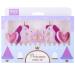 Set de 5 velas cumpleaos 3D Princesas