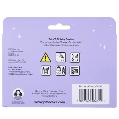 Set de 5 velas cumplea�os 3D Princesas