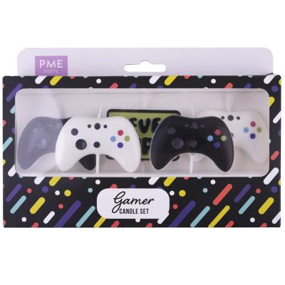 Set de 5 velas cumpleaos 3D Gamer