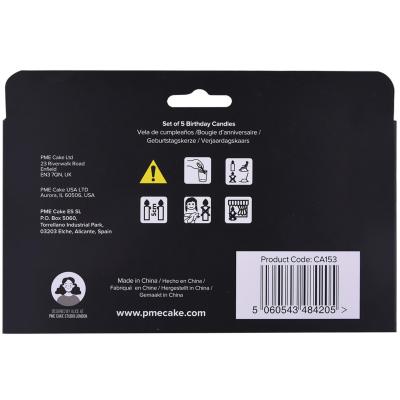 Set de 5 velas cumpleaos 3D Gamer