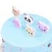 Set de 5 velas cumpleaos 3D Kawaii