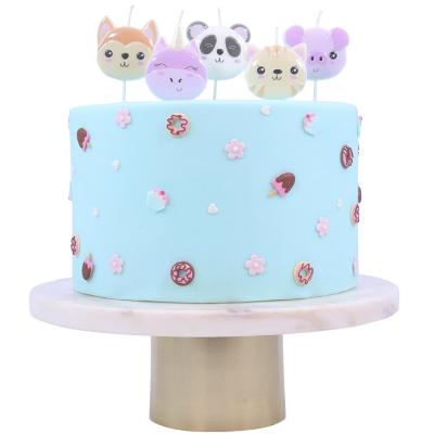 Set de 5 velas cumpleaos 3D Kawaii