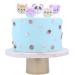 Set de 5 velas cumpleaos 3D Kawaii