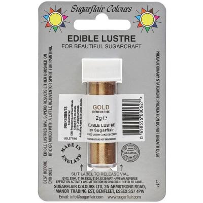 Colorante Polvo alimentario Free 2 g Oro