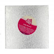 Base pasteles cuadrada plata